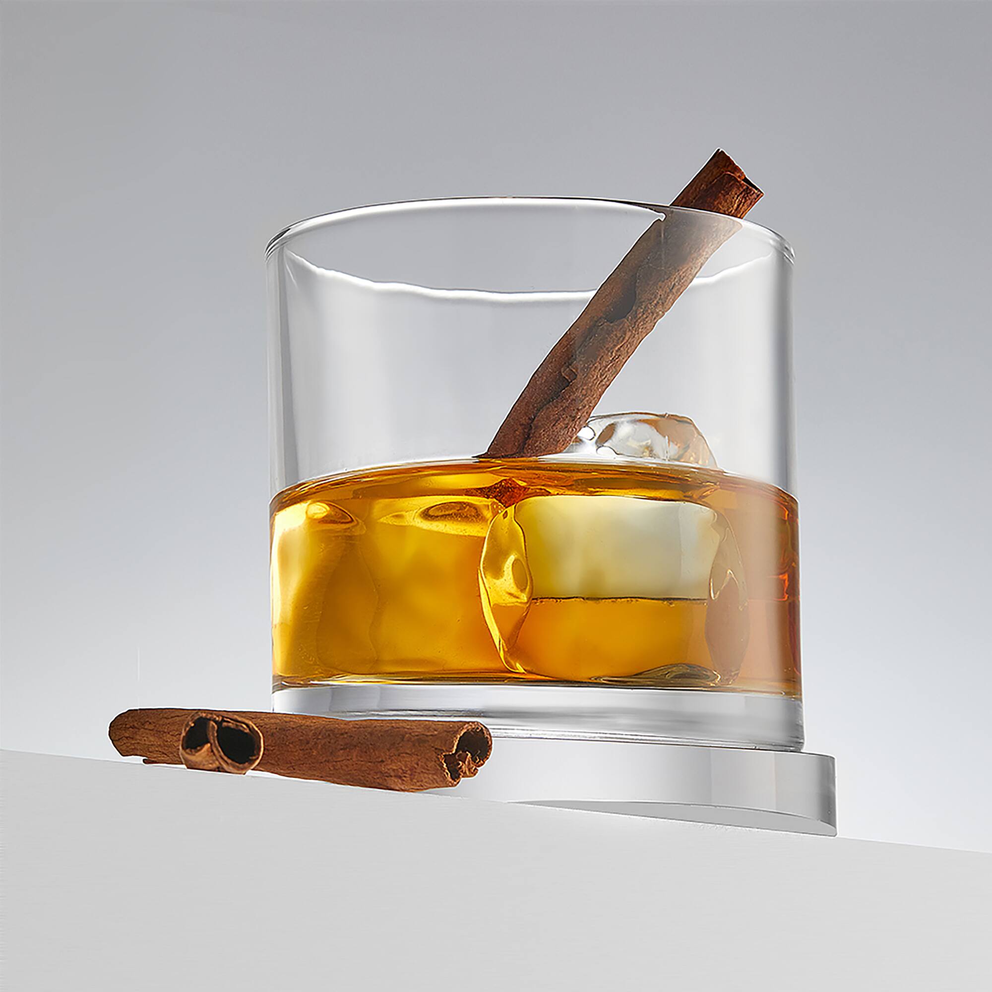 JoyJolt® 11.6oz. Aqua Vitae Round Off Base Whiskey Glasses, 2ct.